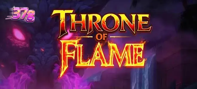 Cenário místico do slot Thrown of Flame com o Dragão de Fogo